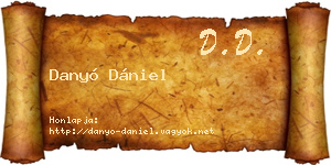 Danyó Dániel névjegykártya